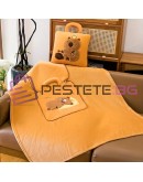 Капибара възглавница одеяло и чанта 3в1 плюшена играчка